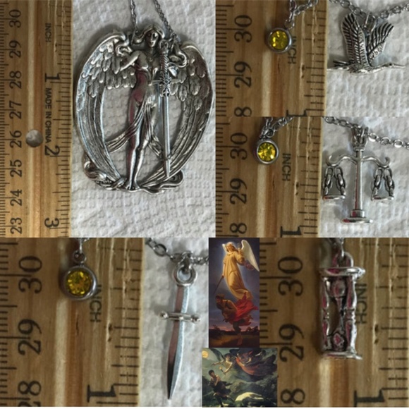 “Nemesis: Goddess of Retribution" Greek Roman Mythology Handmade Necklace, Sword - Picture 13 of 15